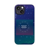 Aquarius Zodiac Symbol Birth Sign Slim Phone Case