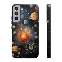 Mystical Galaxy & Taurus Zodiac Cell Phone Tough Case