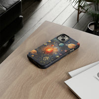 Mystical Galaxy & Leo Zodiac Cell Phone Tough Case