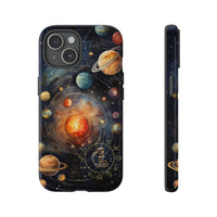 Mystical Galaxy & Aquarius Zodiac Cell Phone Tough Case