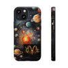 Mystical Galaxy & Aquarius Zodiac Cell Phone Tough Case