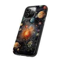 Mystical Galaxy & Leo Zodiac Cell Phone Tough Case