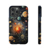 Mystical Galaxy & Leo Zodiac Cell Phone Tough Case