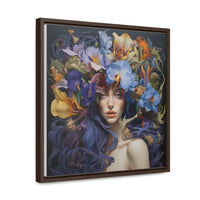 Wild Irises Framed Canvas