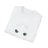 Cat Face in Paisley Unisex Soft Style T-Shirt