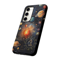 Mystical Galaxy & Aquarius Zodiac Cell Phone Tough Case