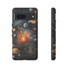 Mystical Galaxy & Gemini Zodiac Cell Phone Tough Case