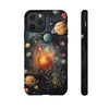 Mystical Galaxy & Gemini Zodiac Cell Phone Tough Case