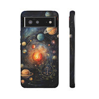 Mystical Galaxy & Libra Zodiac Cell Phone Tough Case