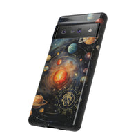 Mystical Galaxy & Leo Zodiac Cell Phone Tough Case