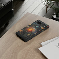 Mystical Galaxy & Leo Zodiac Cell Phone Tough Case