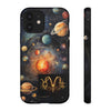 Mystical Galaxy & Aquarius Zodiac Cell Phone Tough Case