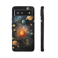 Mystical Galaxy & Gemini Zodiac Cell Phone Tough Case