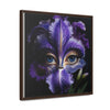 Purple Iris Flower and Blue Eye Iris Framed Canvas