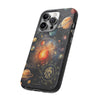 Mystical Galaxy & Leo Zodiac Cell Phone Tough Case