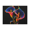 Calla Lillies in Baroque Neon Canvas Gallery Wraps