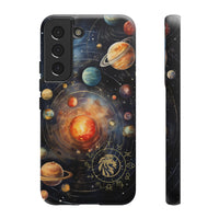 Mystical Galaxy & Leo Zodiac Cell Phone Tough Case