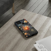 Mystical Galaxy & Leo Zodiac Cell Phone Tough Case