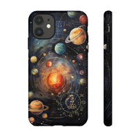 Mystical Galaxy & Aquarius Zodiac Cell Phone Tough Case