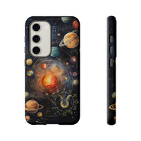 Mystical Galaxy & Taurus Zodiac Cell Phone Tough Case