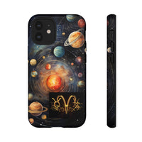 Mystical Galaxy & Aquarius Zodiac Cell Phone Tough Case