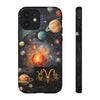 Mystical Galaxy & Aquarius Zodiac Cell Phone Tough Case