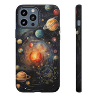 Mystical Galaxy & Capricorn Zodiac Cell Phone Tough Case