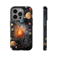 Mystical Galaxy & Libra Zodiac Cell Phone Tough Case