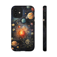 Mystical Galaxy & Leo Zodiac Cell Phone Tough Case