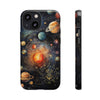 Mystical Galaxy & Gemini Zodiac Cell Phone Tough Case