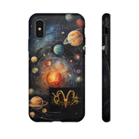 Mystical Galaxy & Aquarius Zodiac Cell Phone Tough Case