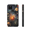 Mystical Galaxy & Taurus Zodiac Cell Phone Tough Case