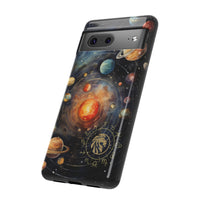 Mystical Galaxy & Leo Zodiac Cell Phone Tough Case