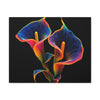 Calla Lillies in Baroque Neon Canvas Gallery Wraps