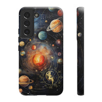 Mystical Galaxy & Virgo Zodiac Cell Phone Tough Case