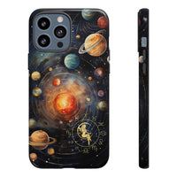 Mystical Galaxy & Virgo Zodiac Cell Phone Tough Case