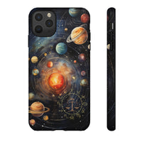 Mystical Galaxy & Libra Zodiac Cell Phone Tough Case