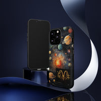 Mystical Galaxy & Aries Zodiac Cell Phone Tough Case