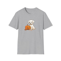 Halloween Puppy Treat Please Unisex Softstyle T-Shirt