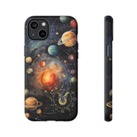 Mystical Galaxy & Taurus Zodiac Cell Phone Tough Case