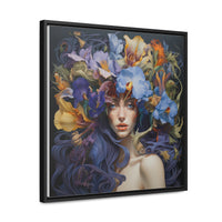 Wild Irises Framed Canvas