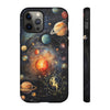 Mystical Galaxy & Virgo Zodiac Cell Phone Tough Case