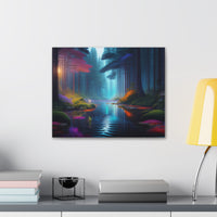 Serene Mystical Forest Canvas Gallery Wraps