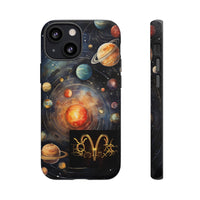 Mystical Galaxy & Aquarius Zodiac Cell Phone Tough Case