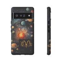 Mystical Galaxy & Aquarius Zodiac Cell Phone Tough Case