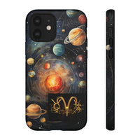 Mystical Galaxy & Aries Zodiac Cell Phone Tough Case