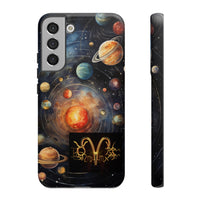 Mystical Galaxy & Aquarius Zodiac Cell Phone Tough Case