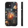 Mystical Galaxy & Gemini Zodiac Cell Phone Tough Case