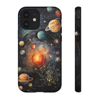 Mystical Galaxy & Gemini Zodiac Cell Phone Tough Case