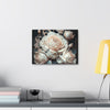 Baroque Soft Peach Rose on Canvas Gallery Wraps